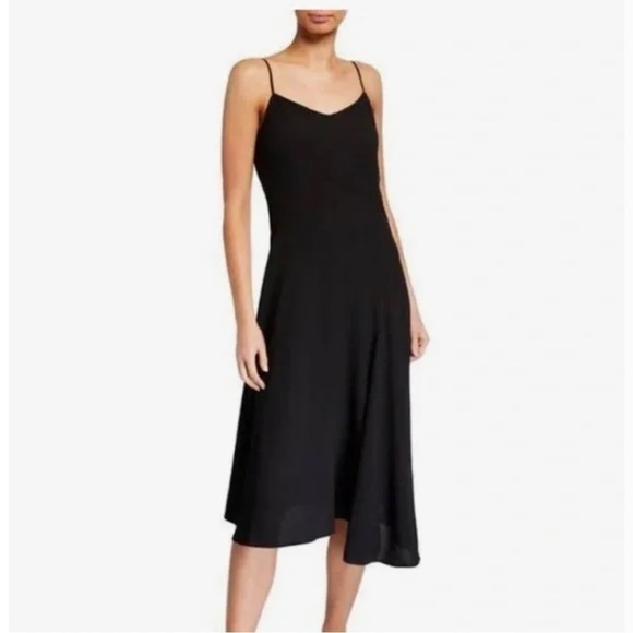 Theory spaghetti day dress in summer crepe - Picture 2 of 12